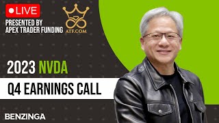 Nvidia Q4 2023 Earnings Call And Chart Analysis LIVE  NVDA [upl. by Adnilemre903]