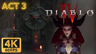 Diablo IV  Werebear amp Wolves Druid Act 3 4K60FPS No Commentary World Tier 2 [upl. by Richmal]