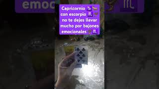 Escorpio ♏🦂 con capricornio ♑🐐 nuevo ciclo positivo comienza 🤑para ti ❤️ positivo obstáculos fuera [upl. by Ereveneug]