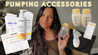 PUMPING ACCESSORIES  what you ACTUALLY need musthave essentials for Exclusively Pumping [upl. by Ahsatsana271]