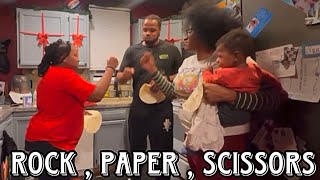 ￼Vlogmas Day 8  ROCK PAPER SCISSORS ￼TORTILLA SLAP CHALLENGE [upl. by Blanding48]