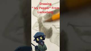 Drawing” Ivy Pepper” From Lackadaisy art drawing shorts [upl. by Aniuqahs]