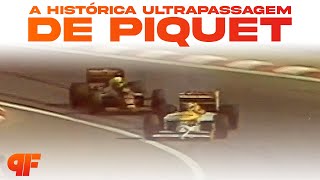 A HISTÓRICA ULTRAPASSAGEM DE PIQUET NA HUNGRIA  Volta a Volta 81 Hungria 1986  Primeira Fila [upl. by Adnoraj]