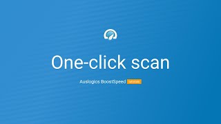 Auslogics BoostSpeed 12  Oneclick scan tool [upl. by Oilisab710]