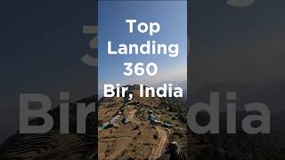 TOP LANDING A PARAGLIDER at 360 BIR INDIA [upl. by Ennaillek]