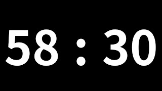 58분 30초 타이머｜58minute 30second timer｜3510 second timer｜Countdown with Alarm [upl. by Dacie335]