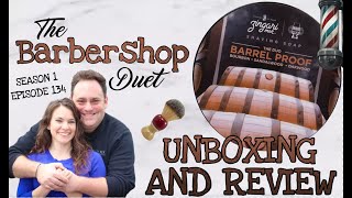 The Barbershop Duet  Barrel Proof Shave Soap by Zingari Man  Unboxing and Review [upl. by Eseeryt]