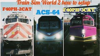 TSW 2 How to setup American Locomotives [upl. by Nnayr919]