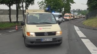 Kolonnenfahrt Einsatzeinheit Malteser Leverkusen  Langenfeld zum Hochwasser nach Stendal [upl. by Anez]