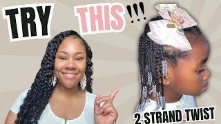 Cutest Two Strand Twist Hairstyle for little girls [upl. by Sauers560]