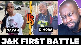 Jayah Vs Kimora First Battle   REACTION WKassieMarieChannel [upl. by Jacquenette]