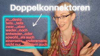 8 wichtige Doppelkonnektoren  B2 C1  Perfektes Deutsch [upl. by Atinit806]