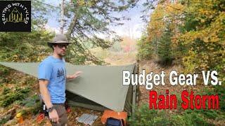 Hiking on a Budget Overnight Camp in the Rain [upl. by Ennoryt875]