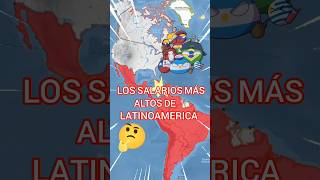 LOS SALARIOS MÁS ALTOS DE LATAM historia countryballs mapa curiosidades paises [upl. by Hoem850]