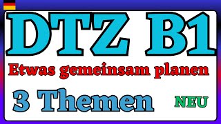 DTZ A2 B1 etwas gemeinsam planen [upl. by Nnaegroeg]