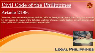 Civil Code of the Philippines Article 2189 [upl. by Gibson]