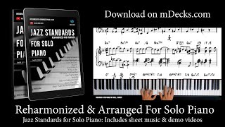 Jazz Standards amp Popular Songs For Solo Piano Reharmonized amp Arranged Sheet Music Download PDF [upl. by Giuseppe710]