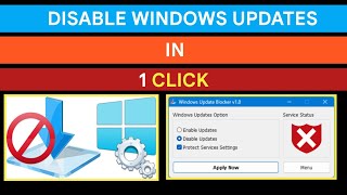 DisableBlock Windows Updates In 1 CLICK [upl. by Garrott]