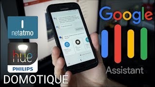 Google Assistant qui commande à la maison  la domotique [upl. by Legna821]