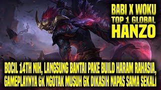 Hal Yang Gw Pelajari Dari Top 1 Global HANZO BABI X WOKU  Mobile Legends Indonesia [upl. by Zoeller]