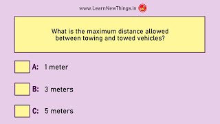 Indian Driving Licence Test Questions amp Answers  Set 112  RTO Exam  Learners License [upl. by Stan]