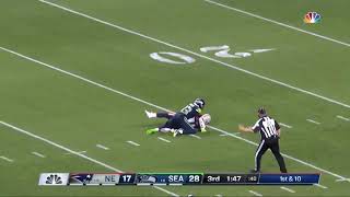 Julian Edelman 49Yard Catch  Patriots vs Seahawks [upl. by Noremak]