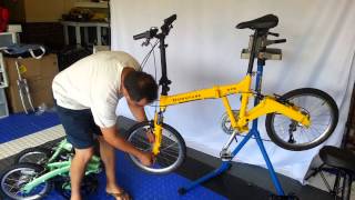 Front wheel removal quick release on folding bike [upl. by Clarisse961]