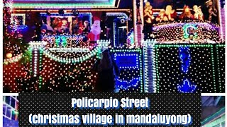 Policarpio Street Christmas Village in Mandaluyong [upl. by Holmun]