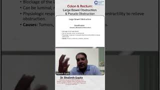 Colon amp Rectum Large Bowel Obstruction amp Pseudo Obstruction by Dr Shailesh Gupta [upl. by Fougere]