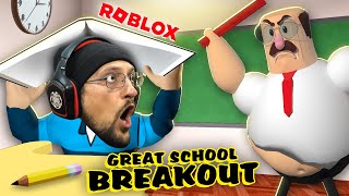 Roblox Great School Breakout Escape the Chubby Teacher FGTeeV [upl. by Enylrac30]