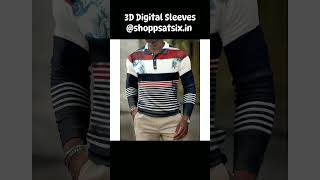 3D Digital Pattern Lapel POLO Long Sleeve Mens [upl. by Ennairol]