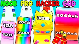 DISCOVERED SECRET LEVEL IN THE GAME 🎲 NOOB vs PRO vs HACKER in Jelly Run 2048 NEW UPDATE [upl. by Joash]