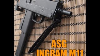 Пневматический пистолетпулемет ASG Ingram M11 GNB 45 мм [upl. by Attenyl]