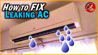 Fix AC Leaking Water Inside the House in 10 Seconds  Air Conditioner Maintenance Tips [upl. by Napas631]