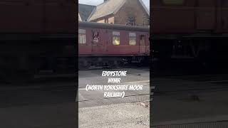 Eddystone flying through grosmont station on the NYMR train loco driverlesstrains youtubeshorts [upl. by Netty]