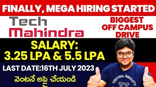 Tech Mahindra Off Campus Drive 2023  Tech Mahindra Recruitment  Techmahindra Bulk Hiring [upl. by Holman]