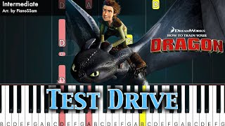 Intermediate Test Drive  How to Train Your Dragon  Piano Tutorial [upl. by Timmons]