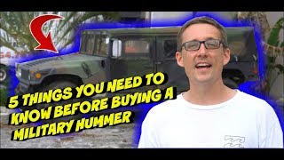 What to know before buying a Military Hummer [upl. by Ahtiekahs176]