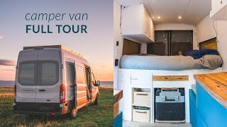 The Tour  Ford Transit Camper Van Conversion [upl. by Lazos257]