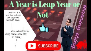 A Year is a Leap Year or Not [upl. by Severen]