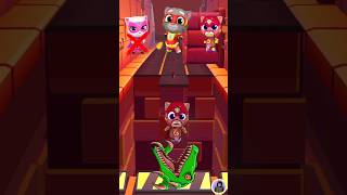 Hyper ginger 🆚 Red flame tom 🆚 Epic angela  talking tom hero dash viral short talkingtom [upl. by Aihsekel899]