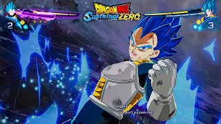 DRAGON BALL Sparking ZERO  Infinite Blue Evolution SSBE Transformation Update Gameplay [upl. by Enilhtak]