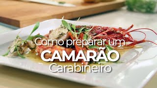 Camarão carabineiro com sumo cítrico e picante [upl. by Clarice]