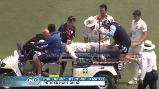 Phil Hughes Hit by Bouncer  Injury Video  Phil Hughes Died [upl. by Helse188]