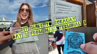 DIY GUIDE TO BORACAY DAY 1  PART 1 FROM NAIA TERMINAL 3 [upl. by Natsuj]