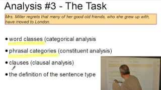 DAT212  The Formal Analysis of Sentences VLC Series 3 [upl. by Azila281]