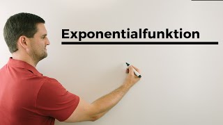 Exponentialfunktion aufstellen mit 2 Punkten Funktionsgleichung bestimmen  Mathe by Daniel Jung [upl. by Ycnaf]