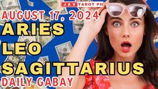 ARIES LEO and SAGITTARIUS August 17 2024 DAILY Gabay Tarot Reading [upl. by Amat149]