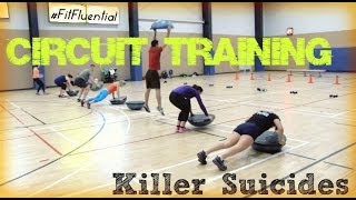 Circuit Training  Killer Suicide Drills [upl. by Nageek467]