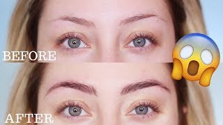 HOW TO TINT YOUR EYEBROWS  Glamnanne [upl. by Aihselef]